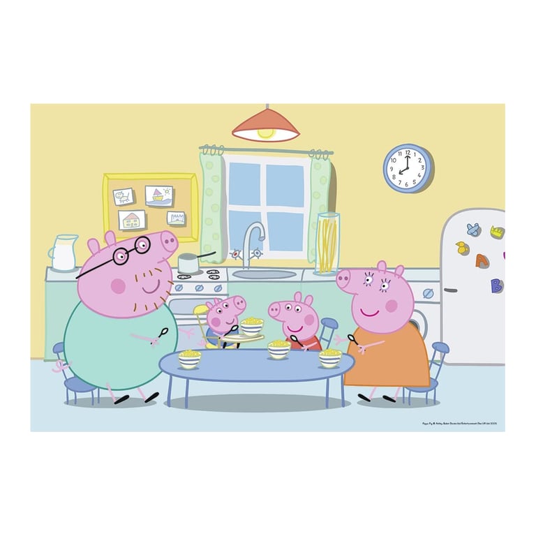 Puzzle 2 x 12 pièces : Peppa Pig : A la maison Ravensburger France - vue 4