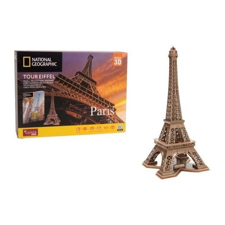 Puzzle 3D Tour Eiffel Jeu de construction EXPLORA 80 pièces Dès - vue 1