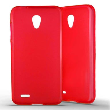 Coque silicone unie compatible Givré Rouge Alcatel One Touch Go Play