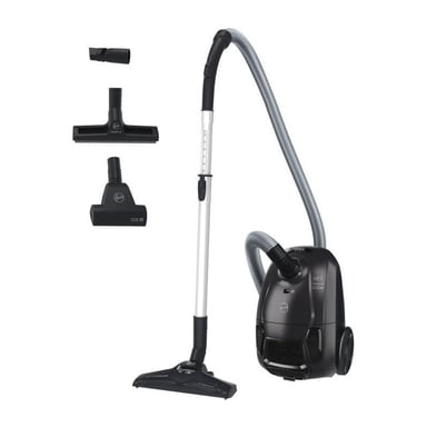HOOVER HE1 - Aspiradora compacta y potente con bolsa - Gran capacidad de 2,5L - Alto rendimiento en suelos duros y moquetas