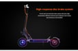 Patinete Eléctrico JOYOR S8 - Motor de 600W, Batería 48V26AH, Neumáticos de 10 Pulgadas, Freno de Disco Plegable - Negro