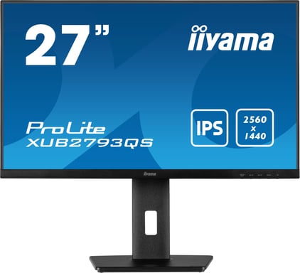 iiyama ProLite XUB2793QS-B1 68,6 cm (27'') de ancho Quad HD LED Flat Panel PC Monitor Negro