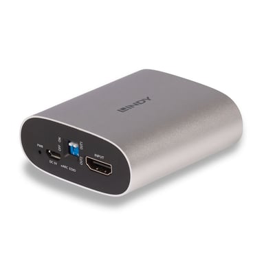 Lindy 38368 convertisseur audio Noir, Argent