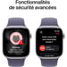 Apple Watch Series 11 GPS 42mm Boitier en Aluminium Argent avec Bracelet Sport Brume Violette - M/L