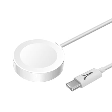 Cable Magnético USB-C Apple Watch Carga Rápida Segura 1m Akashi Blanco