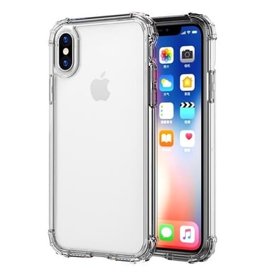 Pack Protection pour IPHONE X Max APPLE (Coque Silicone Anti-Chocs + Film Verre Trempe)