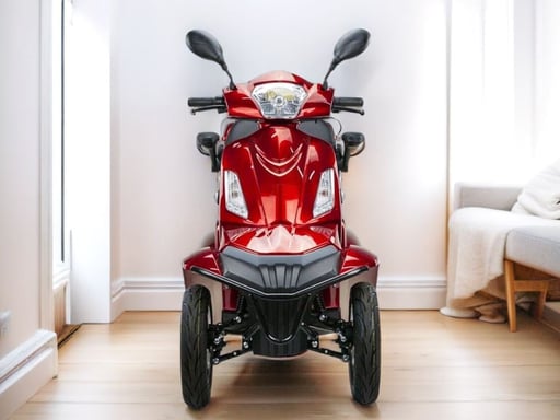 Scooter movilidad reducida Assistant II 1000W – Autonomía 50 km – Ruedas 10'' – Rojo