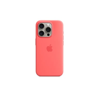 Funda de silicona con MagSafe para iPhone 15 Pro Guava