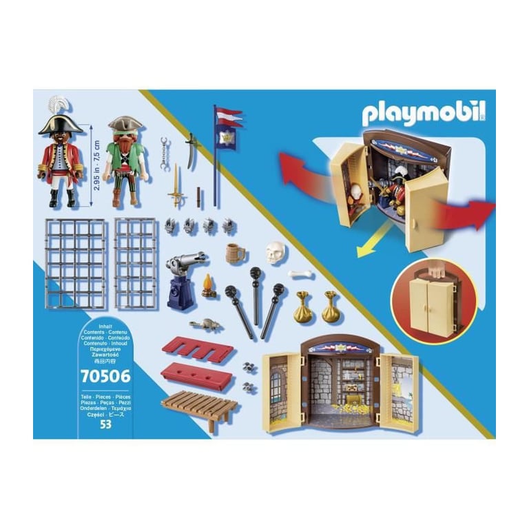 Figurine Play Box 'pirate Et Soldat' Playmobil La Boîte Avec Accessoires Inclus - vue 5