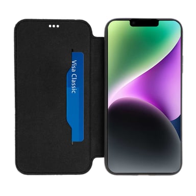 Akashi ALTFCUIRIP13BLK coque de protection pour téléphones portables 15,5 cm (6.1'') Housse Noir Apple (brand) iPhone 14 / 13