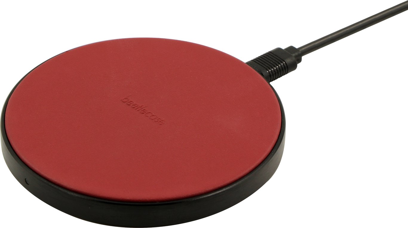 Chargeur sans fil 10W Qi Rouge Beetlecase - Beetlecase