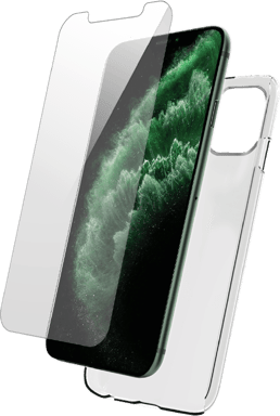 Cover per iPhone 11 Pro Max in TPU e vetro temperato salvadisplay