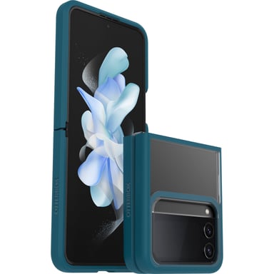 Etui Thin Flex Coque pour Samsung Galaxy Z Flip4, Antichoc, Anti-Chute, élégant, Coque de Protection en Deux pièces, testé Selon Les Normes Militaires, pour téléphones Pliables - Bleu