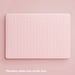 Selencia Coque tissée pour Apple MacBook Air 15 pouces (2023 / 2024 M3 chip / 2025 M4 chip) - A2941 / A3114 / A3241 - Rose