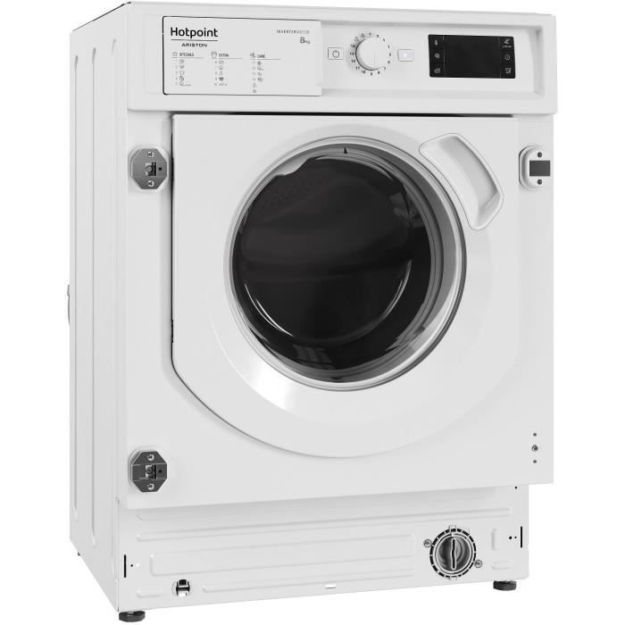 Lave linge hublot encastrable HOTPOINT BIWMHG81485EU 8 kg Induction L60cm 1400 trsmin Classe B - vue 5