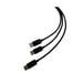 Steelplay Cable Dual Play & Charge Pour Manettes - Noir (PS5)