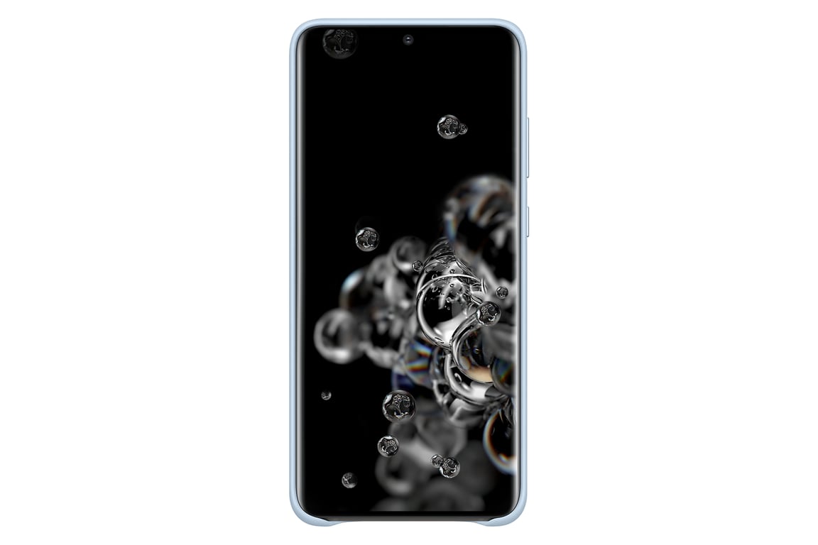 Custodia rigida in pelle blu Samsung per Galaxy S20 Ultra G988