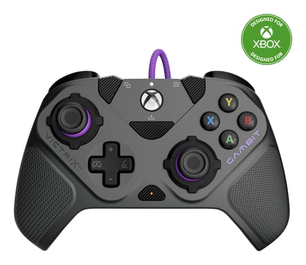 Turtle Beach Victrix Gambit Prime Mando para torneos para Xbox Series X/S, Xbox One y PC. Con licencia para Xbox con gatillos Clutch Trigger de fuego