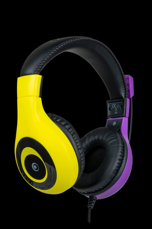 Casque Gaming Big Ben Pour Nintendo Switch Filaire et jaune