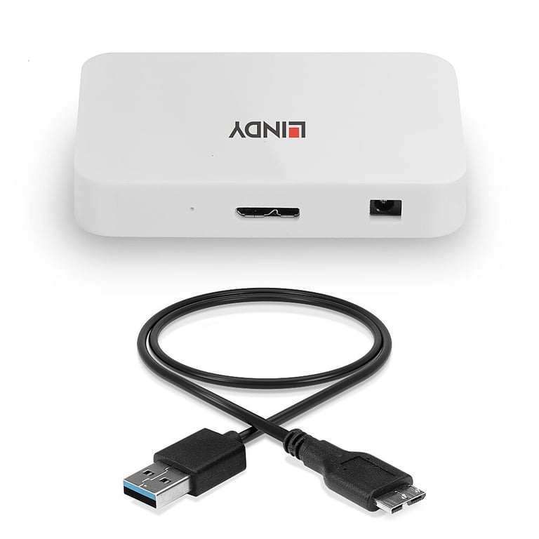 Lindy 43143 hub & concentrateur USB 3.2 Gen 1 3.1 Gen 1 Type A 5000 Mbit/ Neuf - vue 4