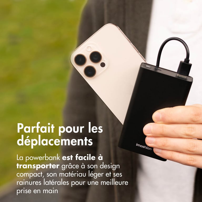 imoshion Ultra Series Aluminium | Batterie externe 20.000 mAh Charge rapide jusqu'à 33 watts Neuf - vue 2