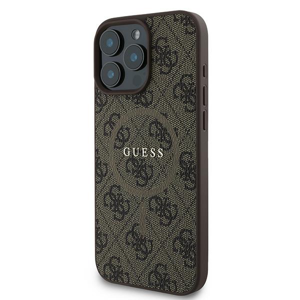 Coque pour iPhone 16 Pro Guess 4G Ring Classic Classic Logo MagSafe GUHMP16LG4G4GFRW - vue 2