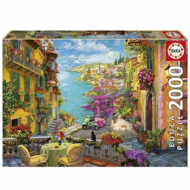 Puzzle - EDUCA - Café Espagnol - 2000 pezzi - 96x68 cm - Tema Viaggi e mappe - Adulto