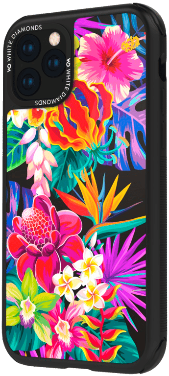 Coque de protection Jungle pour iPhone 11, fleur