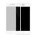 Protector de pantalla de cristal templado de borde a borde para Apple iPhone 6/6s/7/8 Plus, Blanco