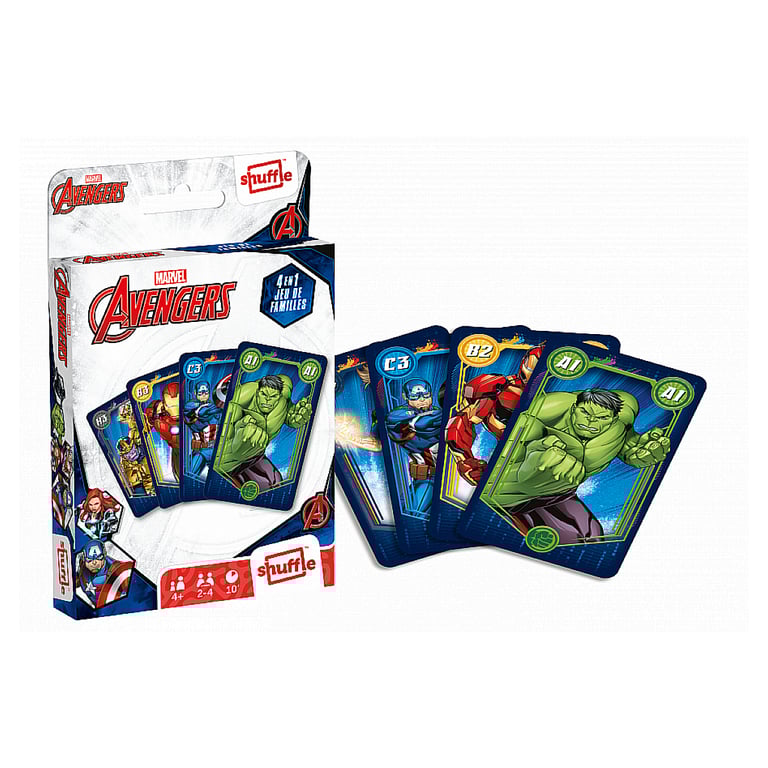 Jeu de cartes de famille Avengers - Amusez-vous avec vos super-héros préférés