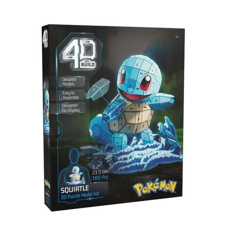 Spin Master Puzzle 3D 4D Build Squirtle 180 Pièces 23,5 cm