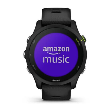 Forerunner 255 Music, Boitier noir de 46 mm avec bracelet Noir