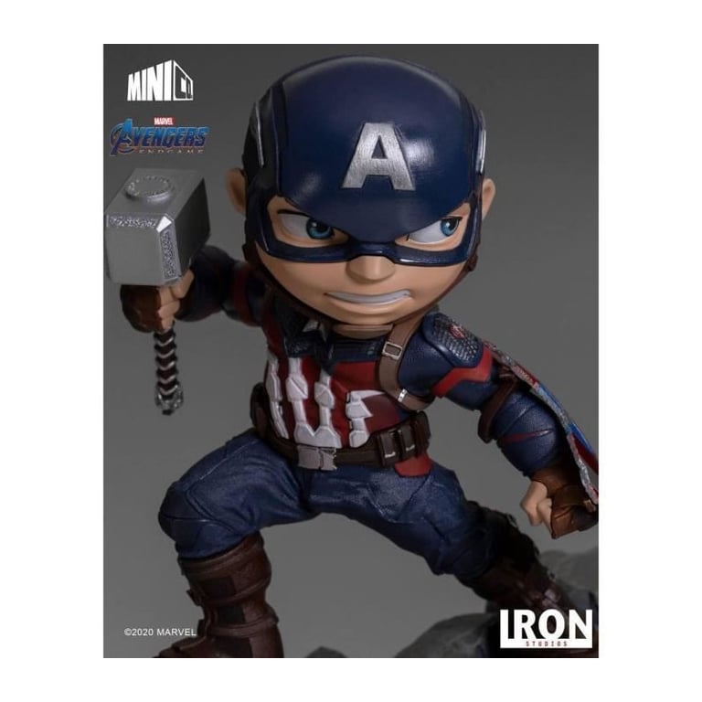 Figurine Iron Studios Marvel Captain America – Statuette MiniCo 12cm - vue 2