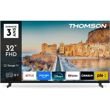 Téléviseur LED 32'' Thomson 32FG2S15C Full HD Smart TV Android 14 HDR 3x HDMI 2x USB Wi?Fi Bluetooth 5.1 Dolby Audio Noir