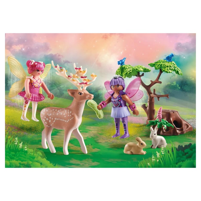 Playmobil 71800 Duo de fées avec animaux de la foret - vue 3