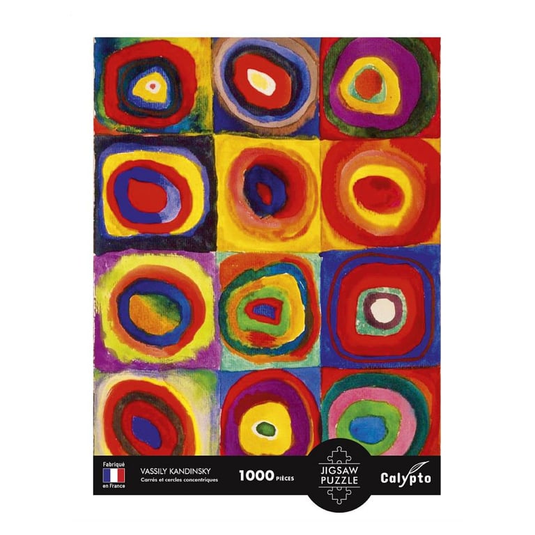 Puzzle 1000 Pièces Vassily Kandinsky Cercles et Carrés Concentriques Neuf