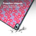 imoshion Coque tablette Design Trifold pour Apple iPad 11 (2025) 11 pouces A16 / iPad 10 (2022) 10.9 pouces - Dusty Rose Blossom