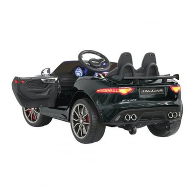 Jaguar F-Type SVR negro 12V coche eléctrico para niños