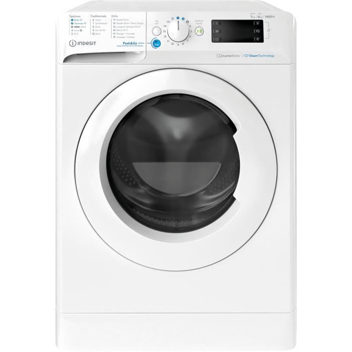 INDESIT Lave linge séchant frontal 7 kg BDE76435WVFR - vue 5