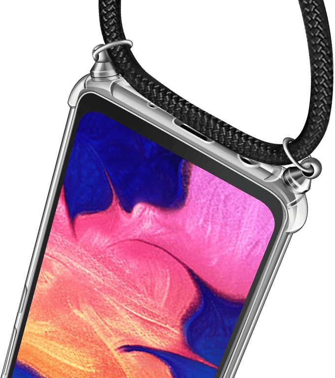 Coque avec Cordon pour SAMSUNG Galaxy A11 Silicone Airbags Transparente