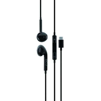 DCU Advance Tecnologic 34151011 écouteur/casque Écouteurs Avec fil Crochets auriculaires Appels/Musique Noir