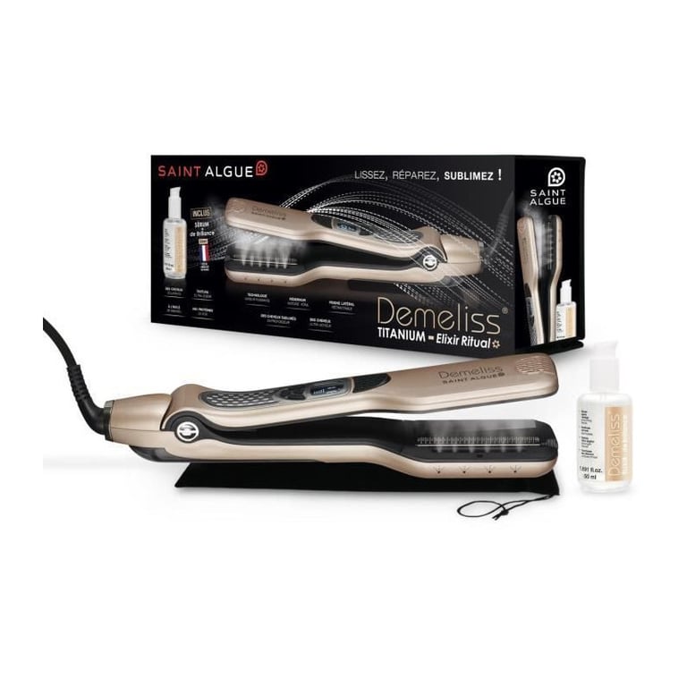 Coffret Premium SAINT ALGUE Demeliss Elixir Ritual Lisseur Vapeur Ultra Puissant + Soin Sublimateur - vue 2