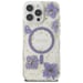 Étui Guess Resin Flowers MagSafe pour iPhone 16 Pro Max violet