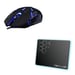 The G-Lab Combo Argon teclado Ratón incluido Juego USB AZERTY Francés Negro