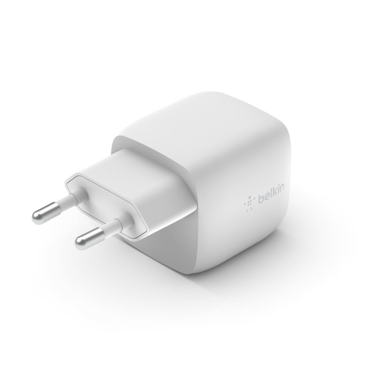 Chargeur secteur USB-C BOOST CHARGE (30 W) avec technologie GaN, Blanc -  Belkin