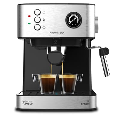 Macchina da caffè espresso Cecotec Power Espresso 20 Matic 20 bar, 1,6L, beccuccio vapore orientabile, acciaio inossidabile