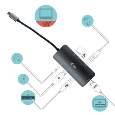 i-tec - Base de conexión USB-C Nano 4K