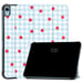 imoshion Coque tablette Design Trifold pour Apple iPad 11 (2025) 11 pouces A16 / iPad 10 (2022) 10.9 pouces - Cherry Check