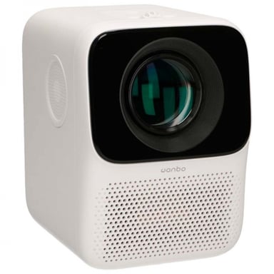 Proyector portátil Wanbo T2 Free ANSI 480p 150 Lumens - 2 altavoces de 3 W - USB, HDMI - Mando a distancia - Color blanco