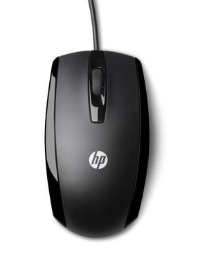 Ratón con cable HP X500 Negro Forma curvada que sigue la curva natural de la mano Para usuarios diestros y zurdos E5E76AA